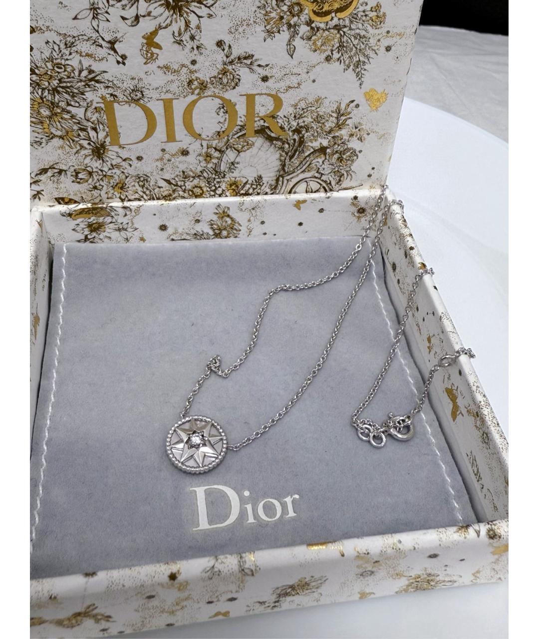 CHRISTIAN DIOR Белая подвеска из белого золота, фото 6