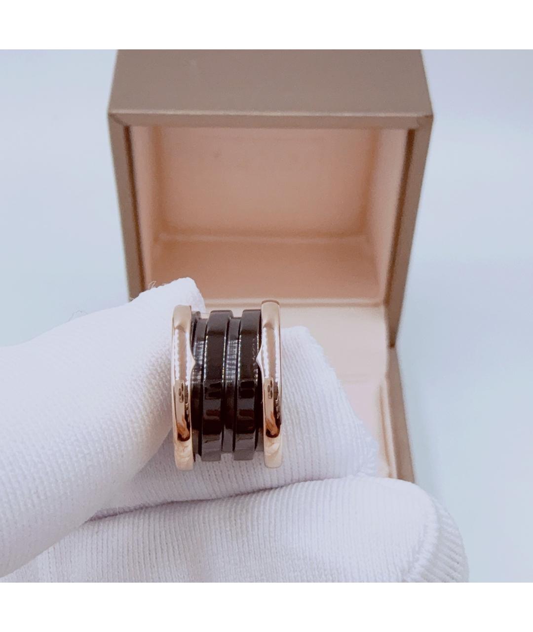 BVLGARI Черные серьги из розового золота, фото 3