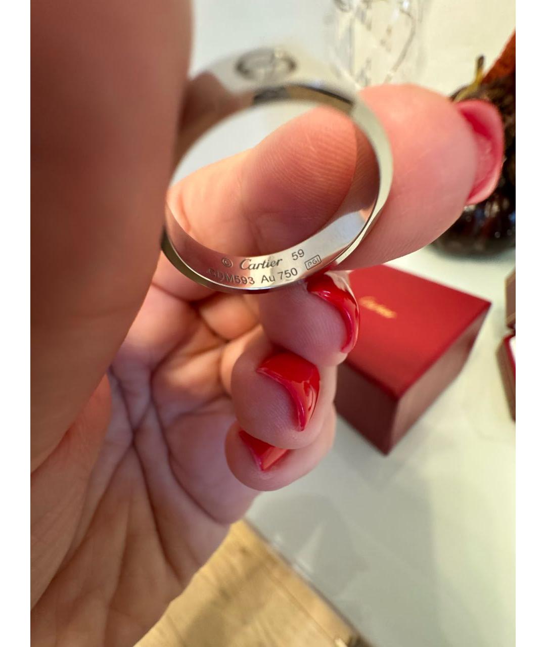 CARTIER Серебряное кольцо из белого золота, фото 3