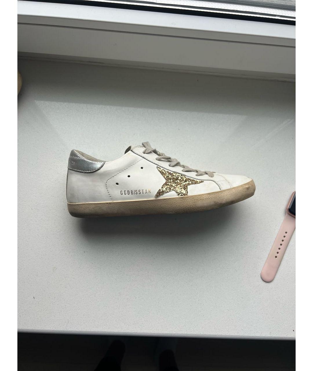 GOLDEN GOOSE DELUXE BRAND Белые кожаные кеды, фото 7