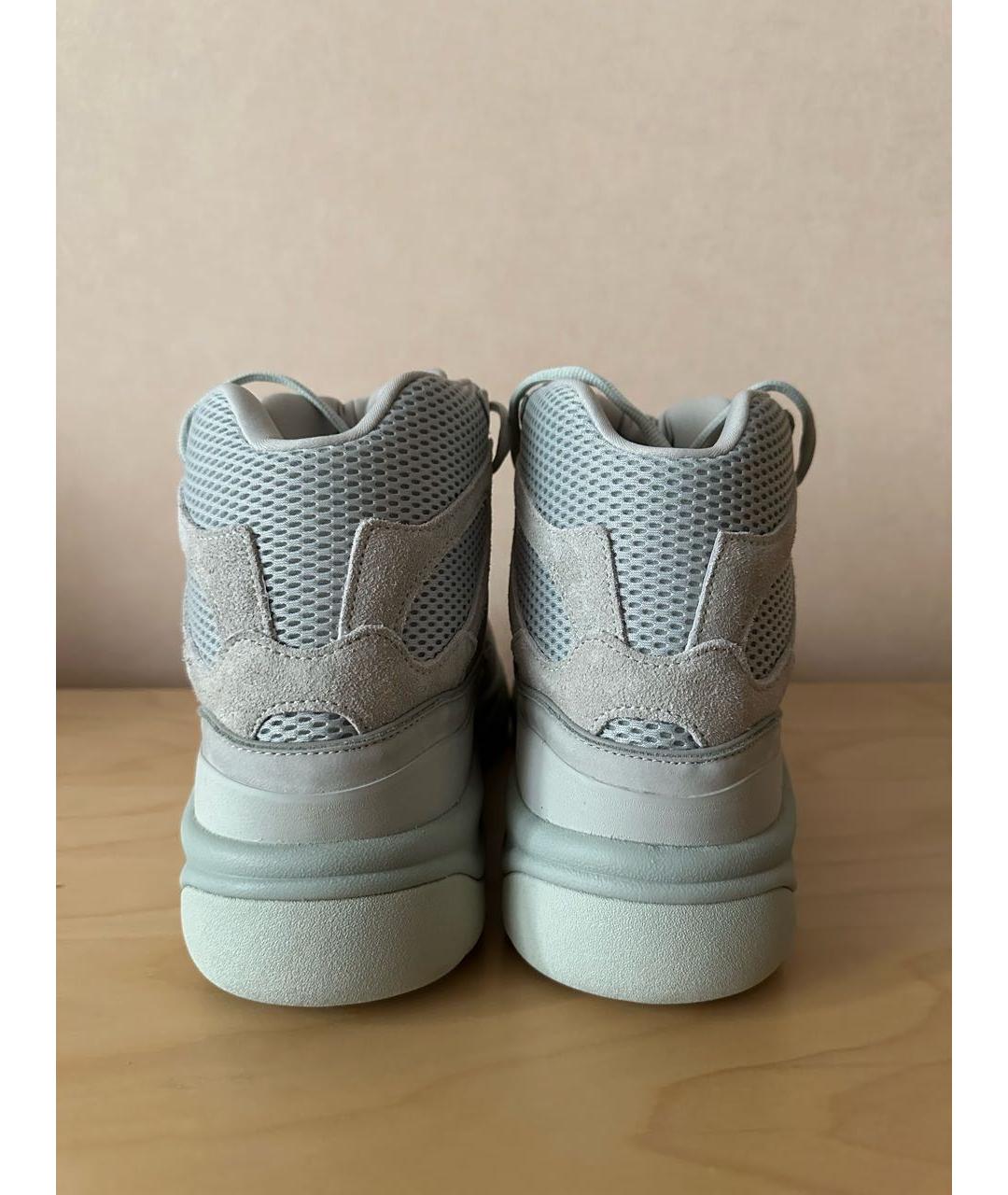 ADIDAS YEEZY Серые высокие кроссовки / кеды, фото 4