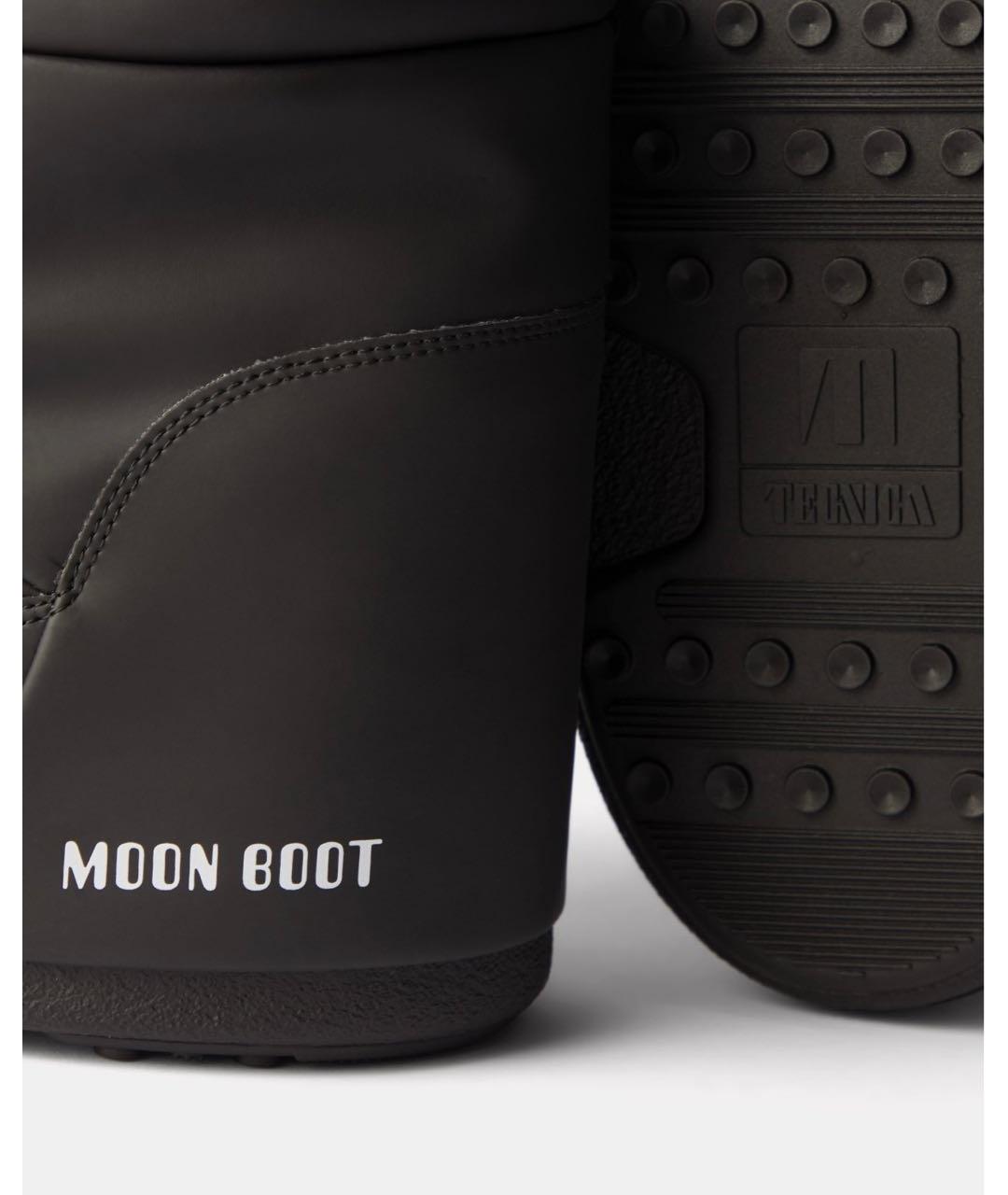 MOON BOOT Черные синтетические полусапоги, фото 3