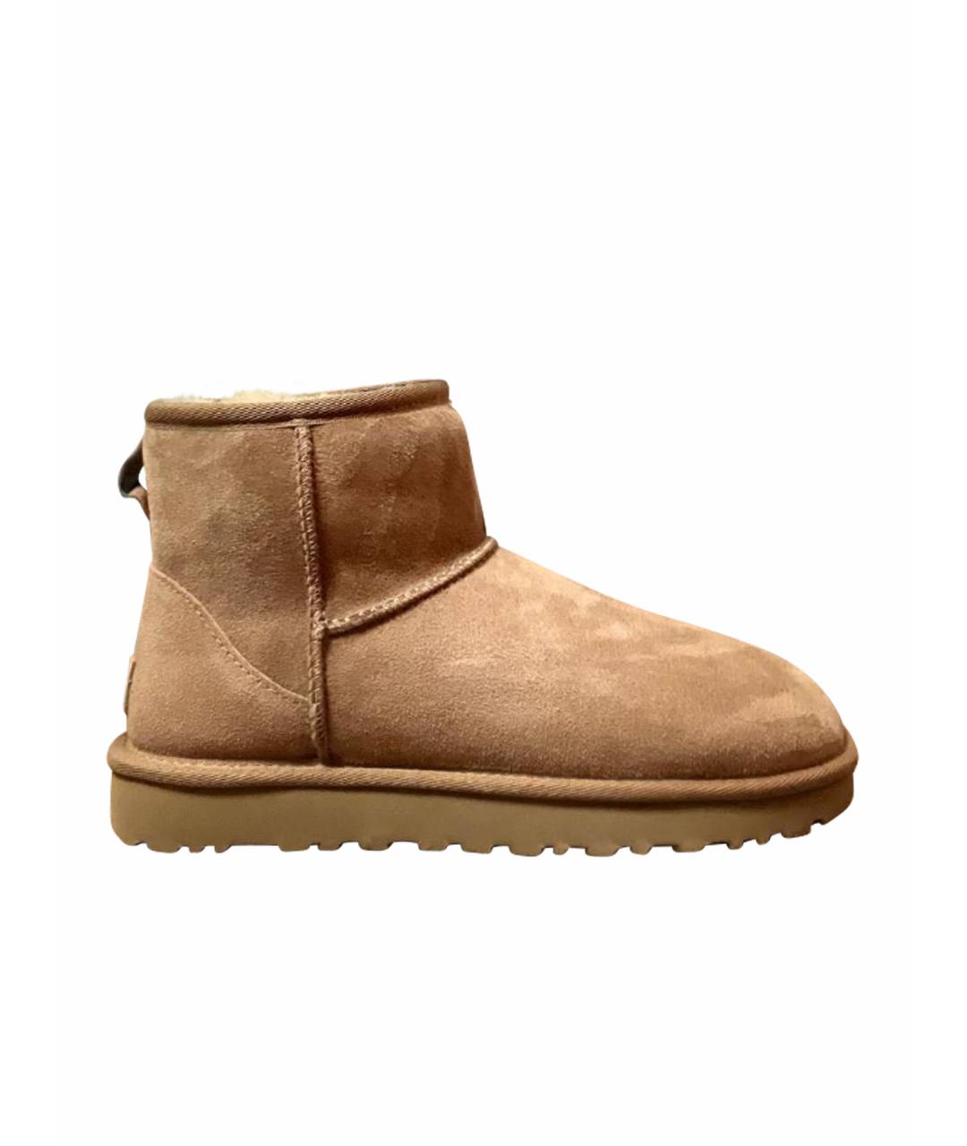 UGG AUSTRALIA Бежевые замшевые ботинки, фото 1