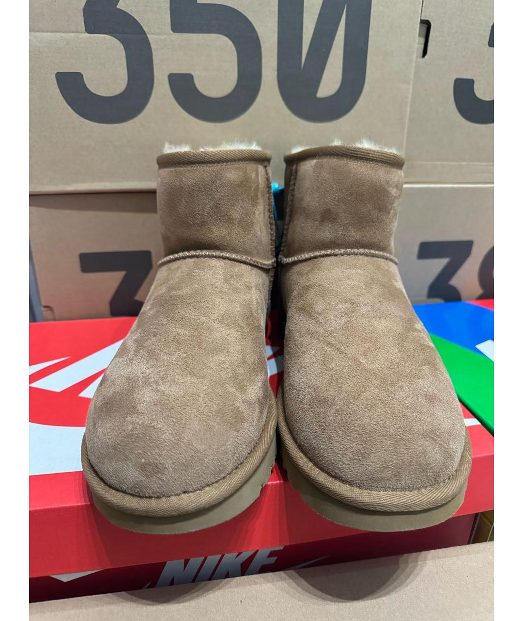 UGG AUSTRALIA Бежевые замшевые ботинки, фото 2