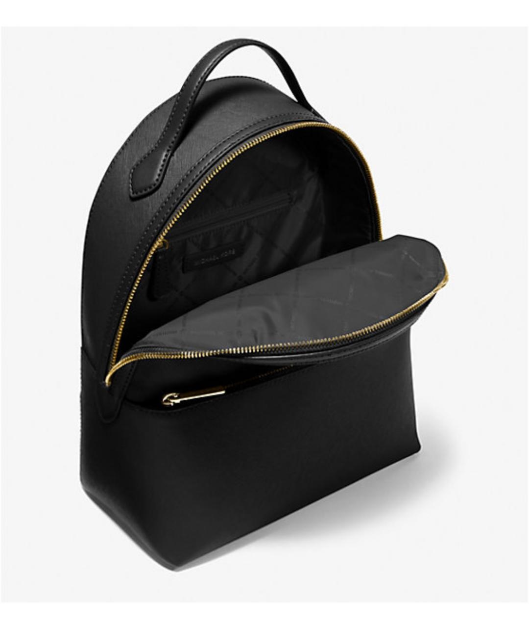 MICHAEL KORS Черный рюкзак из искусственной кожи, фото 3