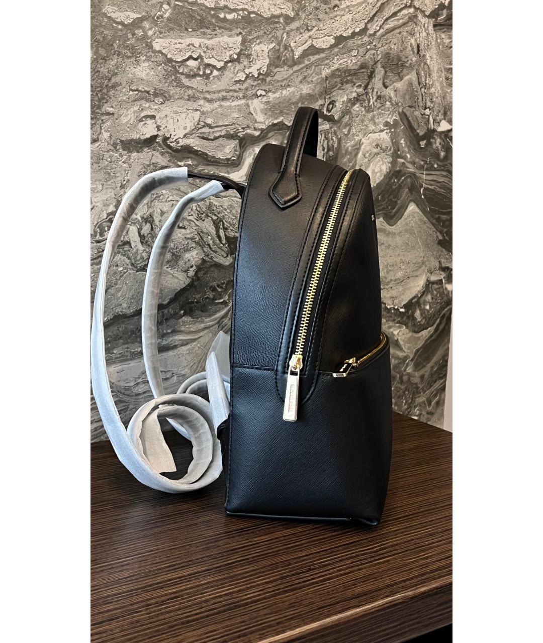 MICHAEL KORS Черный рюкзак из искусственной кожи, фото 6