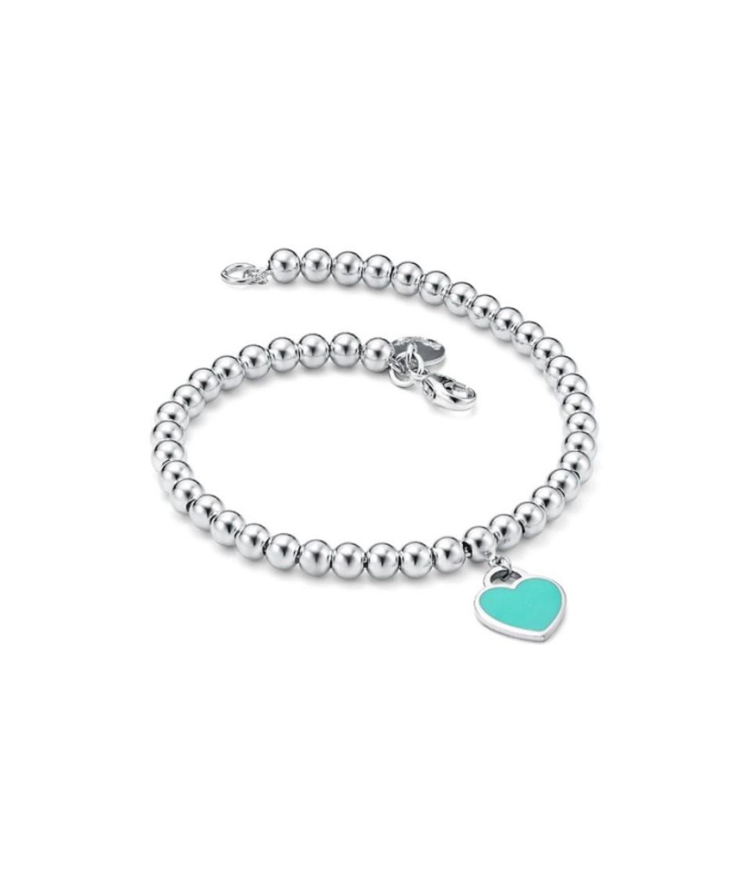 TIFFANY&CO Бирюзовый серебряный браслет, фото 2