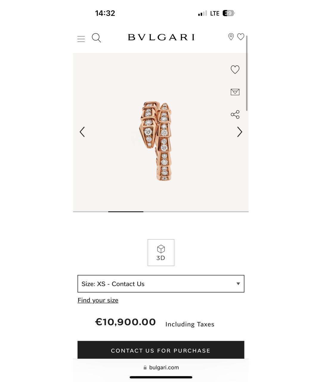 BVLGARI Розовое кольцо из розового золота, фото 5