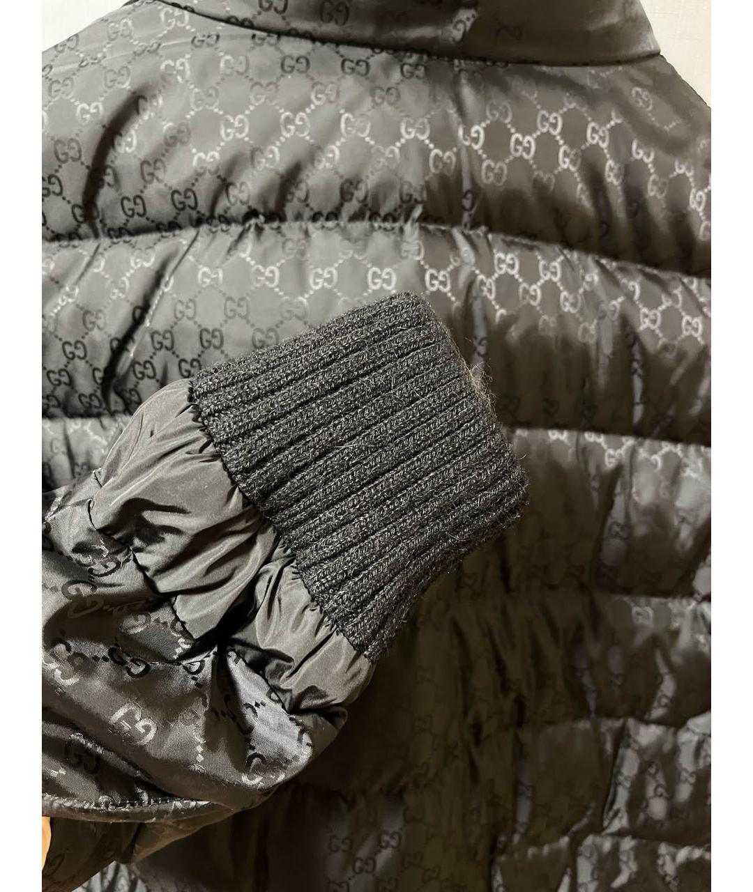 GUCCI Черная полиэстеровая куртка, фото 7