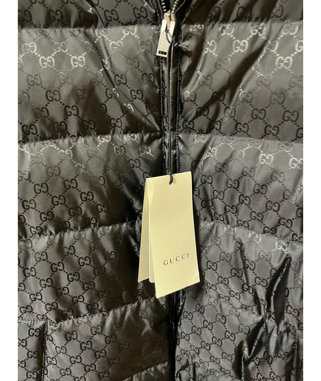 GUCCI Черная полиэстеровая куртка, фото 4