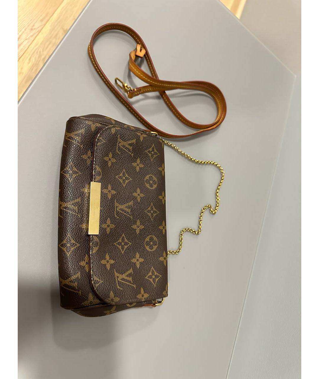 LOUIS VUITTON Коричневая сумка через плечо, фото 5