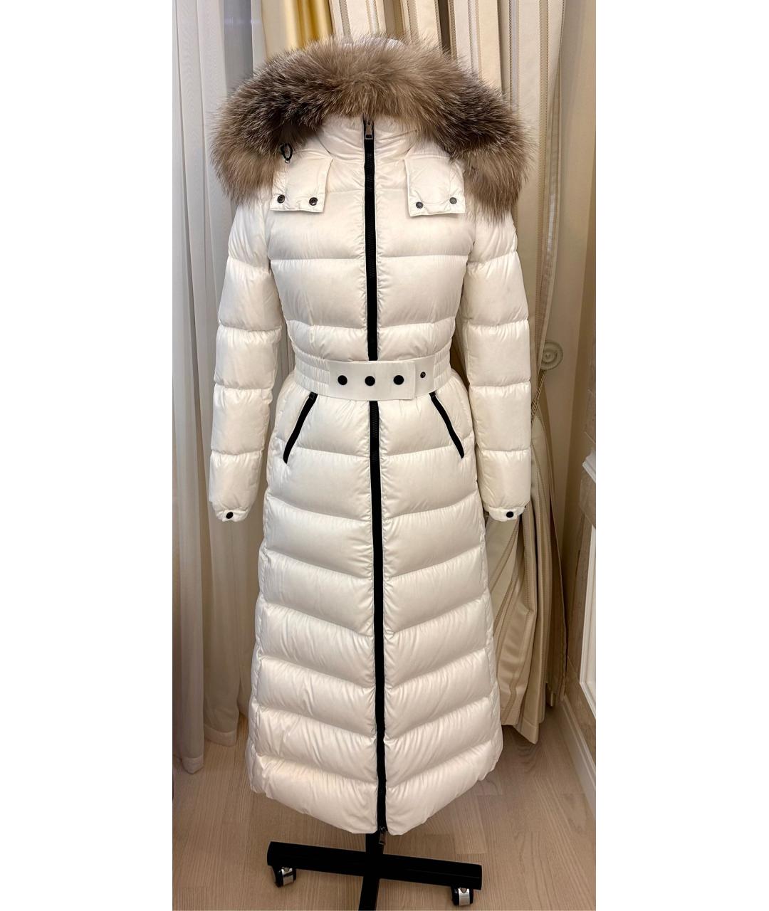 MONCLER Белый пуховик, фото 8