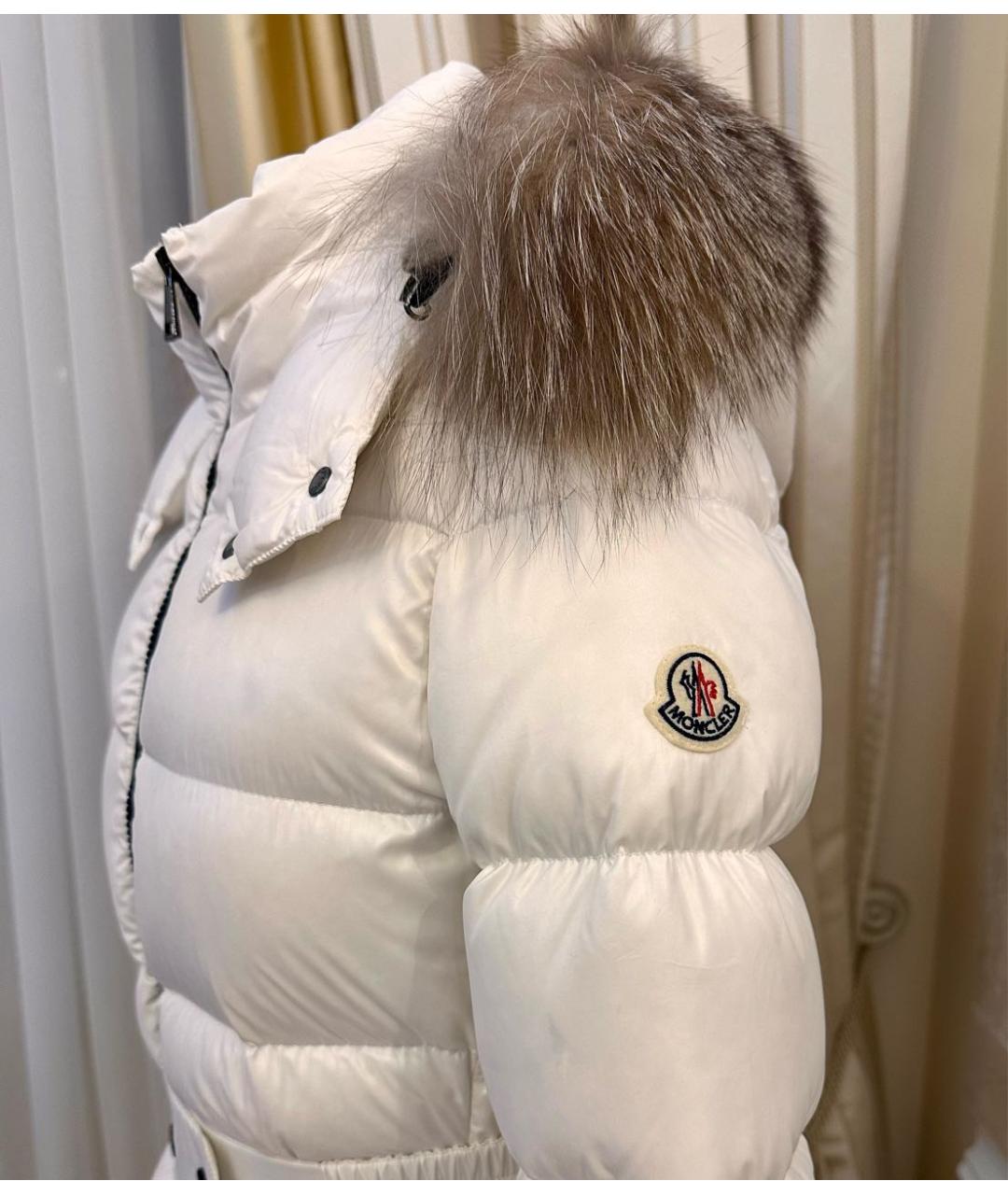 MONCLER Белый пуховик, фото 4