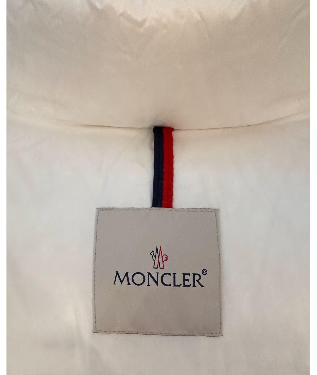 MONCLER Белый пуховик, фото 3