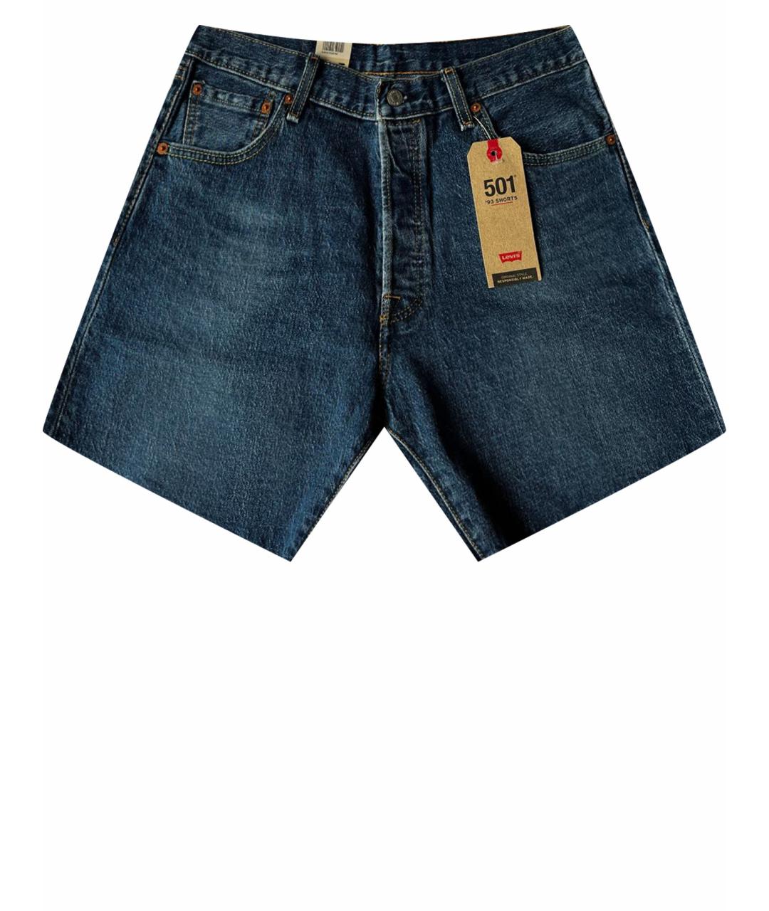 LEVI'S Голубые деним шорты, фото 1