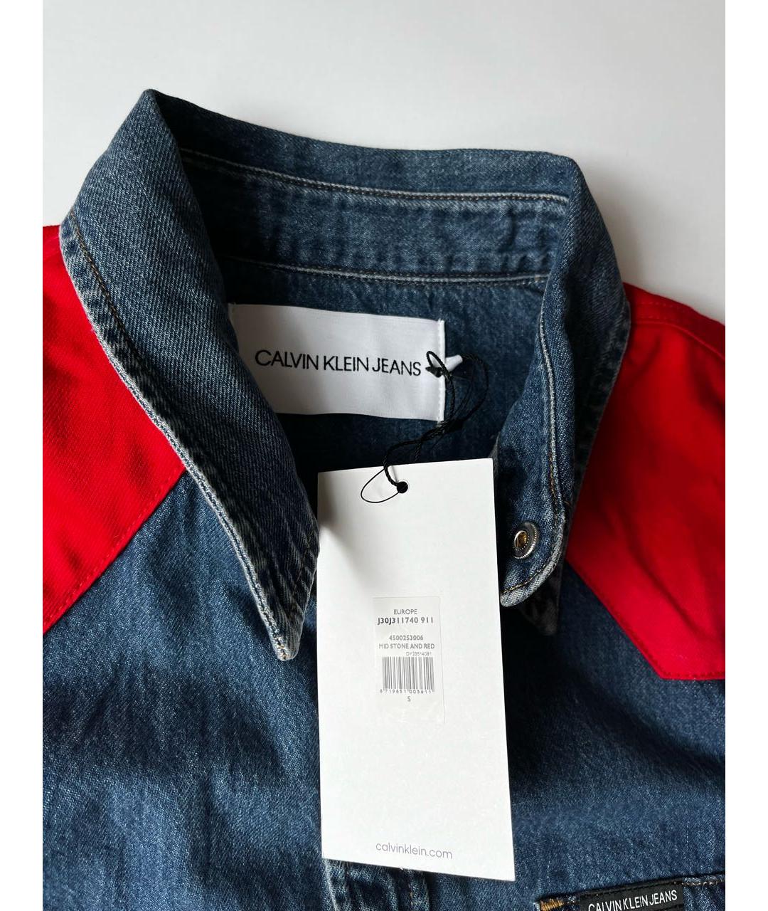 CALVIN KLEIN JEANS Голубая кэжуал рубашка, фото 5