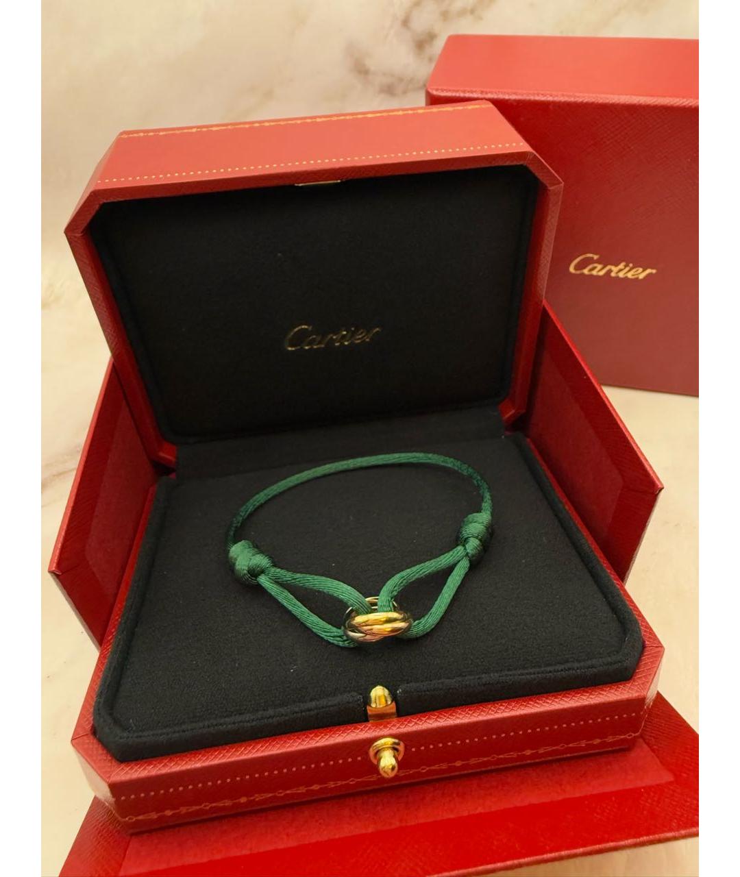 CARTIER Зеленый браслет из желтого золота, фото 5