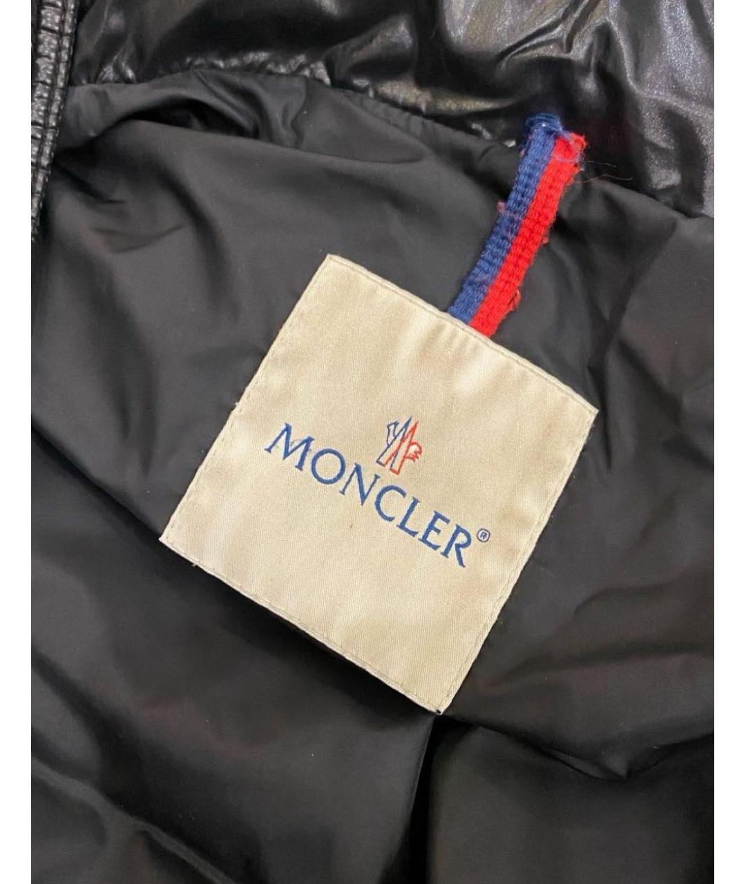 MONCLER Черный пуховик, фото 3