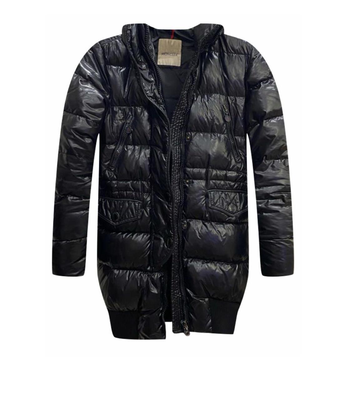 MONCLER Черный пуховик, фото 1