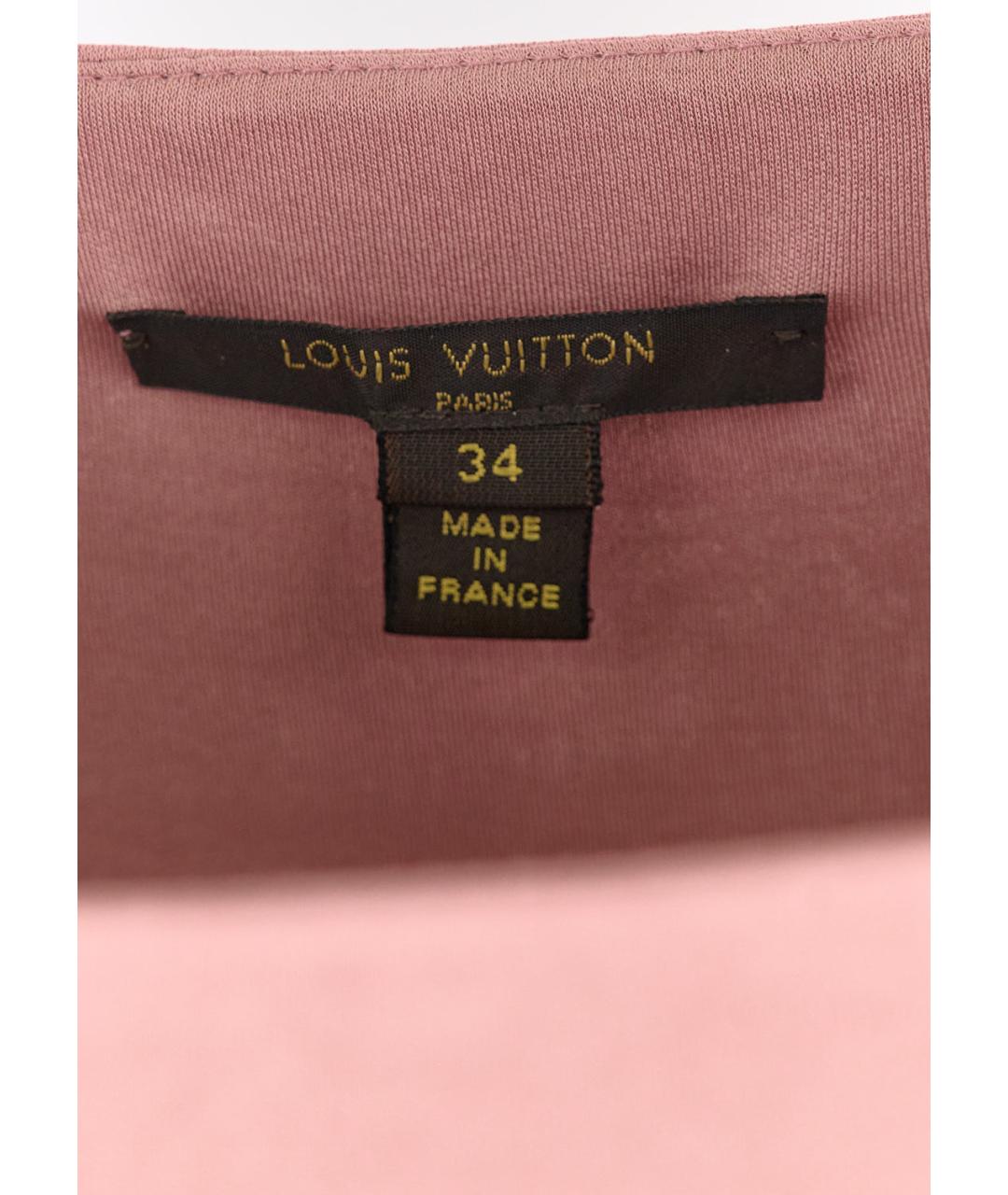 LOUIS VUITTON Розовое вискозное коктейльное платье, фото 3