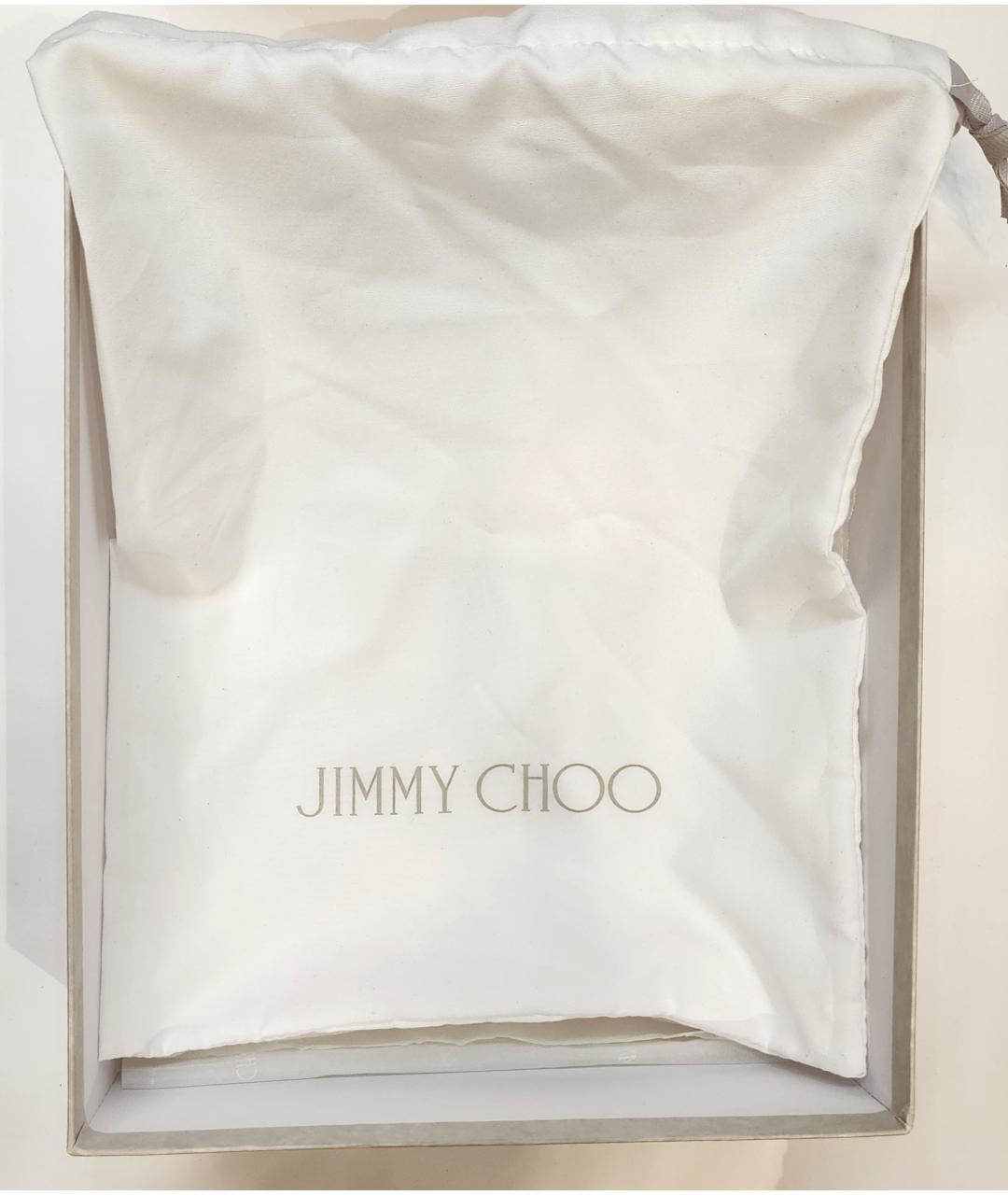 JIMMY CHOO Бежевые замшевые туфли, фото 6