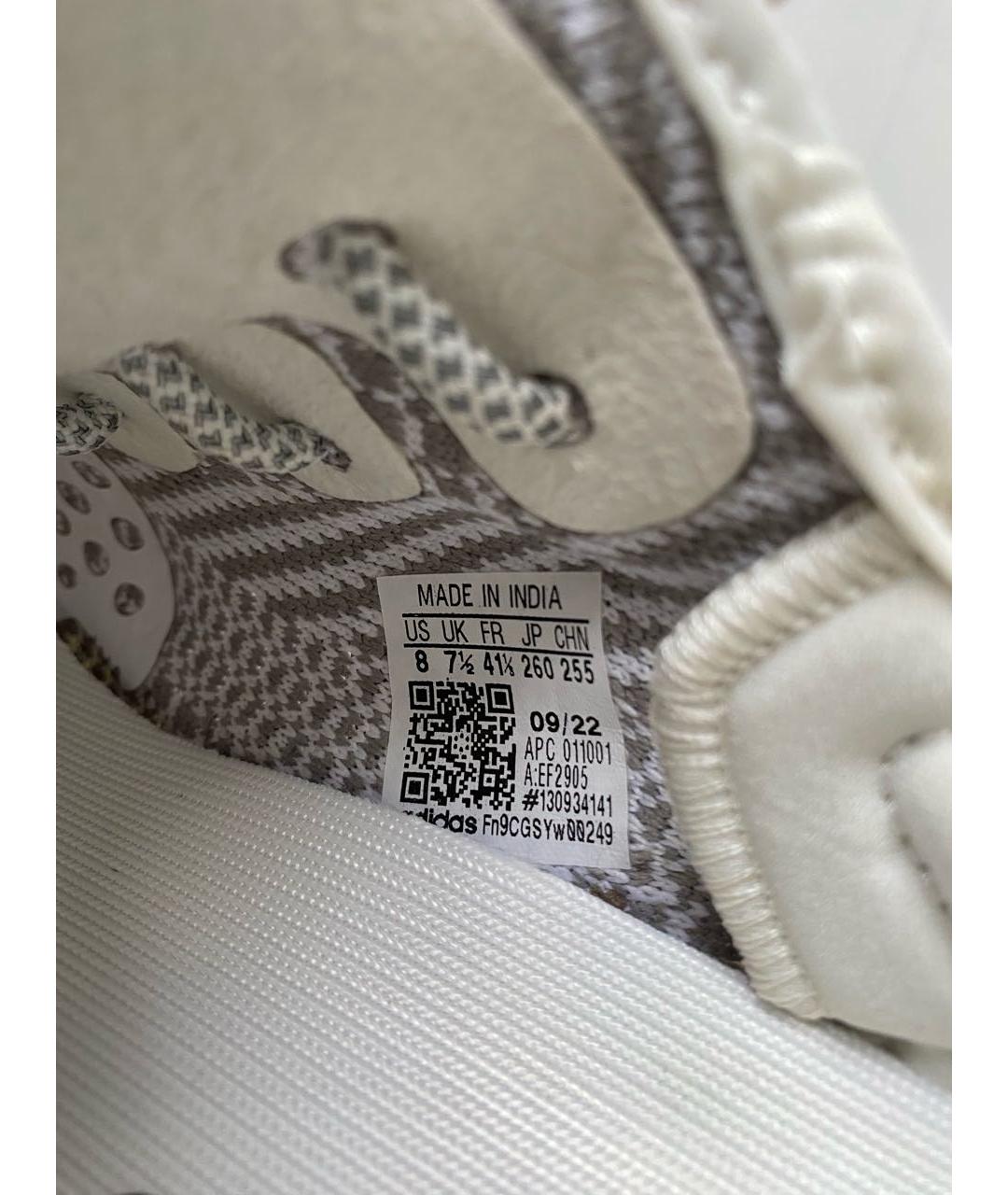 ADIDAS YEEZY Серые текстильные низкие кроссовки / кеды, фото 6