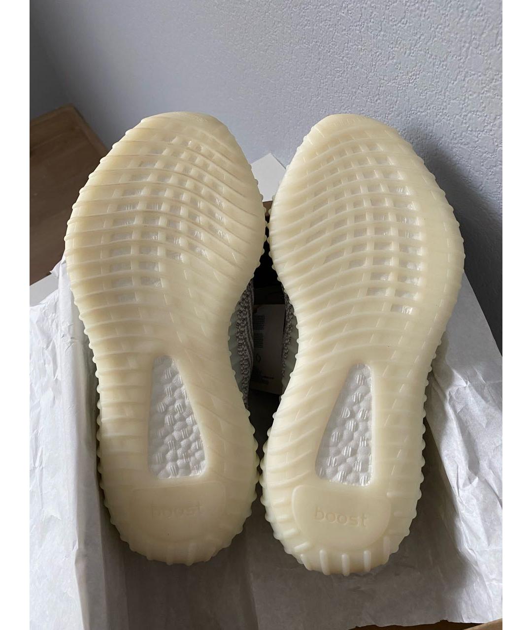 ADIDAS YEEZY Серые текстильные низкие кроссовки / кеды, фото 7