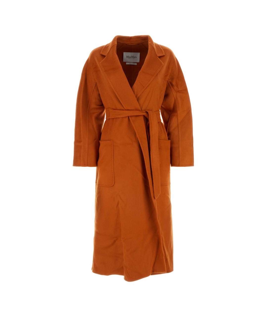 MAX MARA Оранжевое кашемировое пальто, фото 1