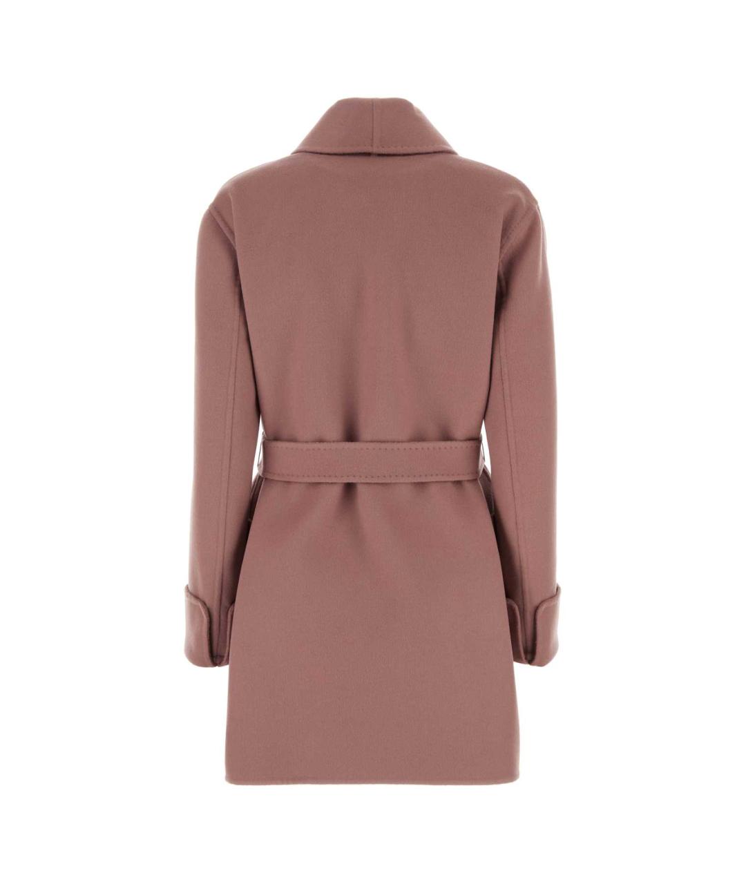 MAX MARA Розовое шерстяное пальто, фото 2