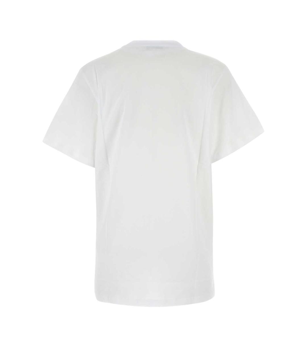 MAX MARA Белая хлопковая футболка, фото 2