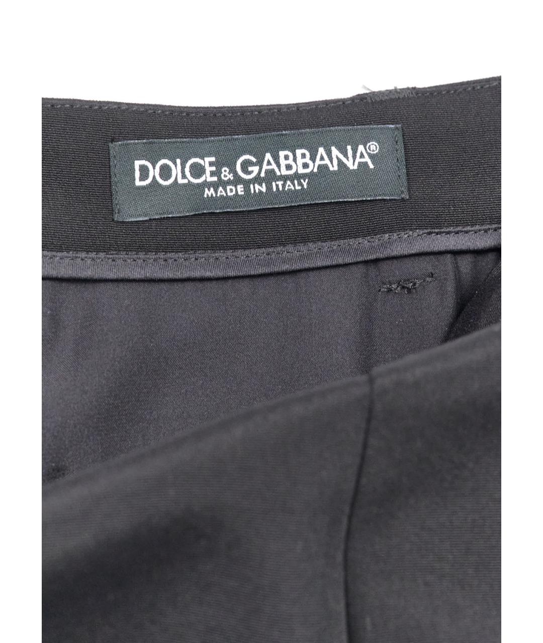 DOLCE&GABBANA Черная ацетатная юбка макси, фото 3