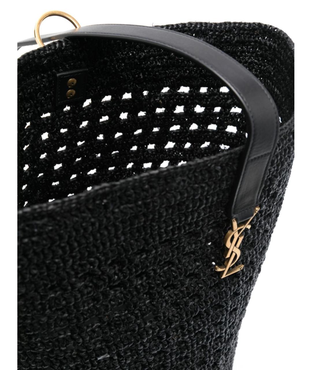 SAINT LAURENT Черная сумка тоут, фото 5
