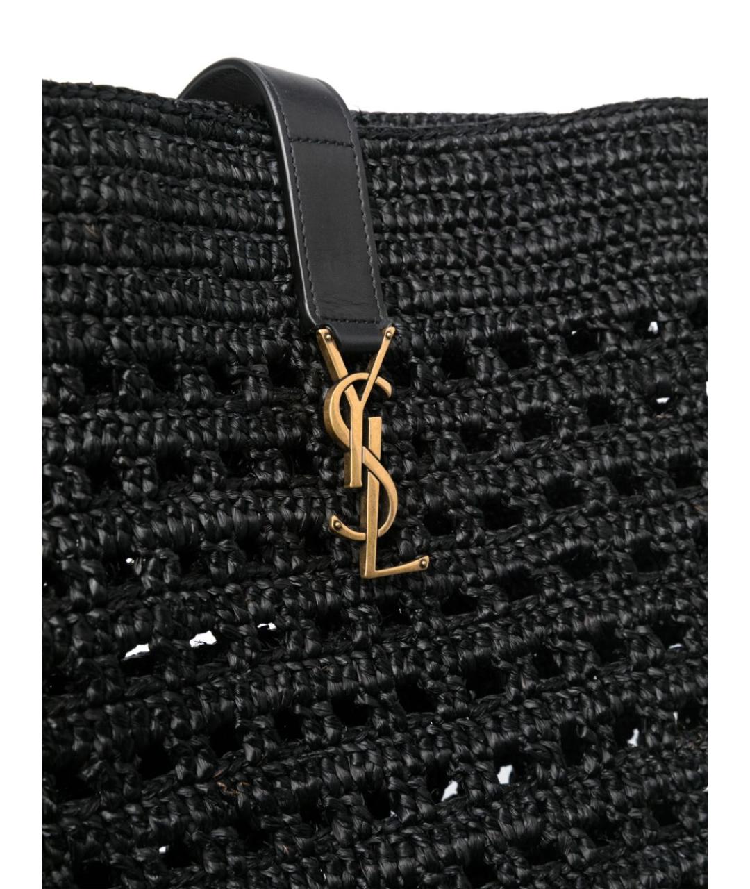 SAINT LAURENT Черная сумка тоут, фото 4