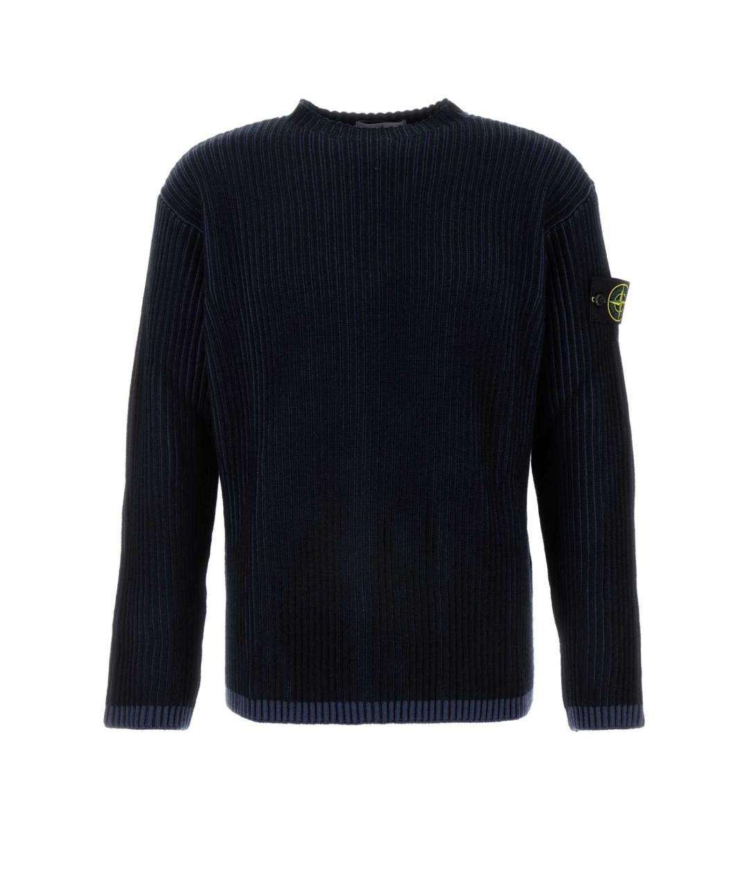 STONE ISLAND Синий шерстяной джемпер / свитер, фото 1