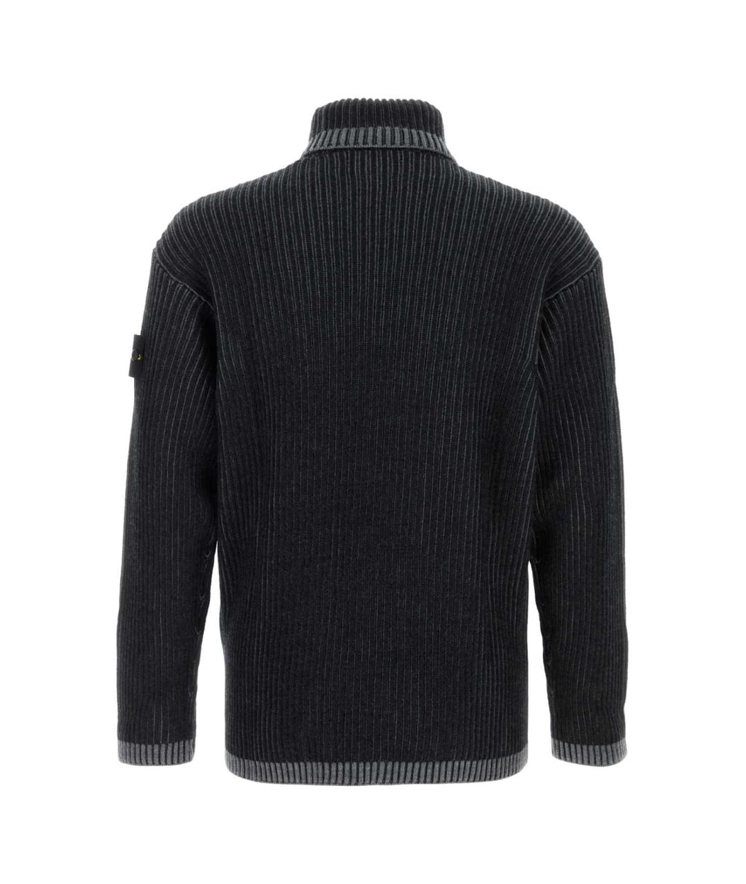 STONE ISLAND Серый шерстяной джемпер / свитер, фото 2