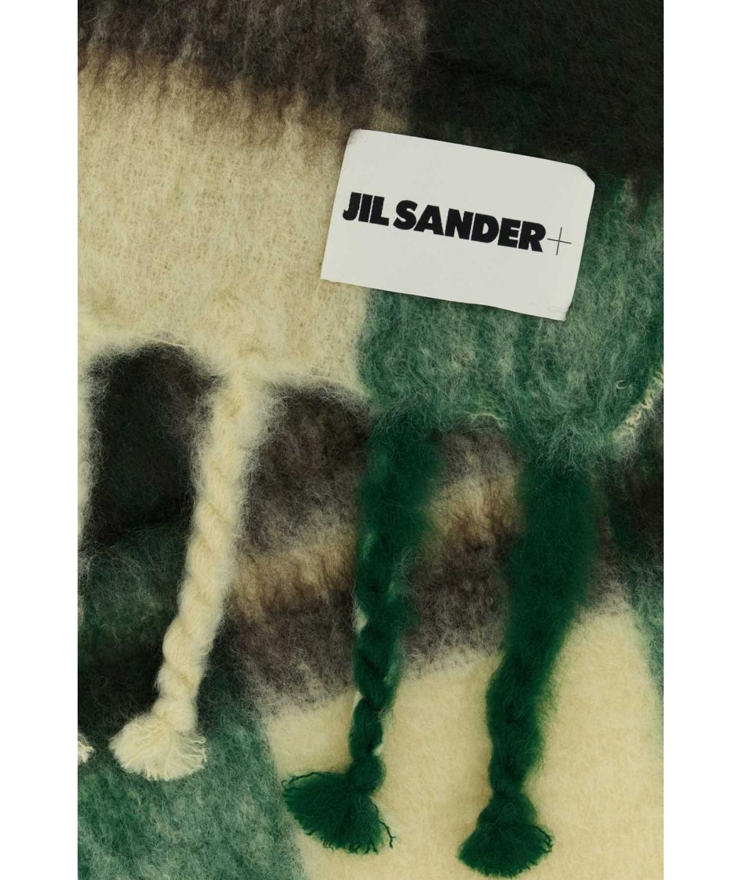 JIL SANDER Мульти шерстяной шарф, фото 2