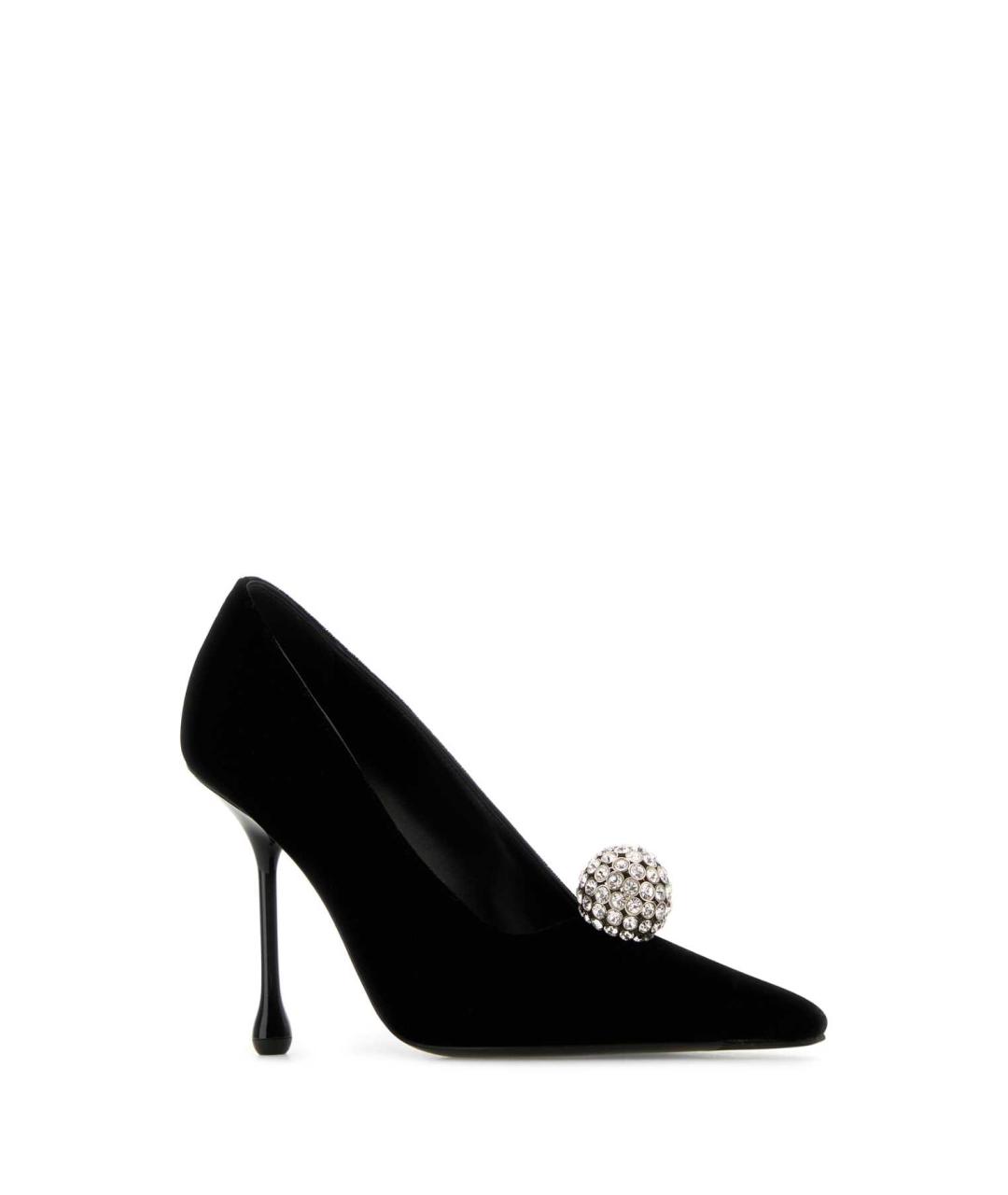 JIMMY CHOO Черные бархатные туфли, фото 2