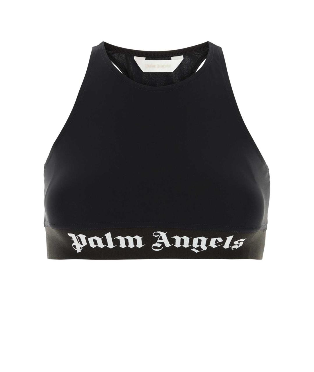 PALM ANGELS Черная полиамидовая майка, фото 1