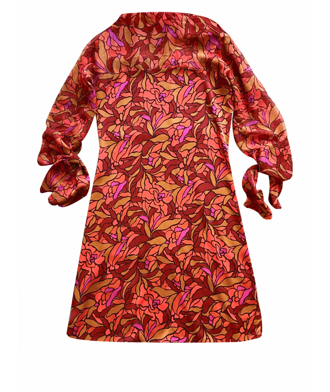 DIANE VON FURSTENBERG Бордовое шелковое коктейльное платье, фото 1