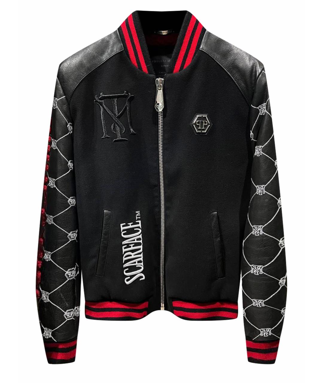 PHILIPP PLEIN Черная хлопковая куртка, фото 1