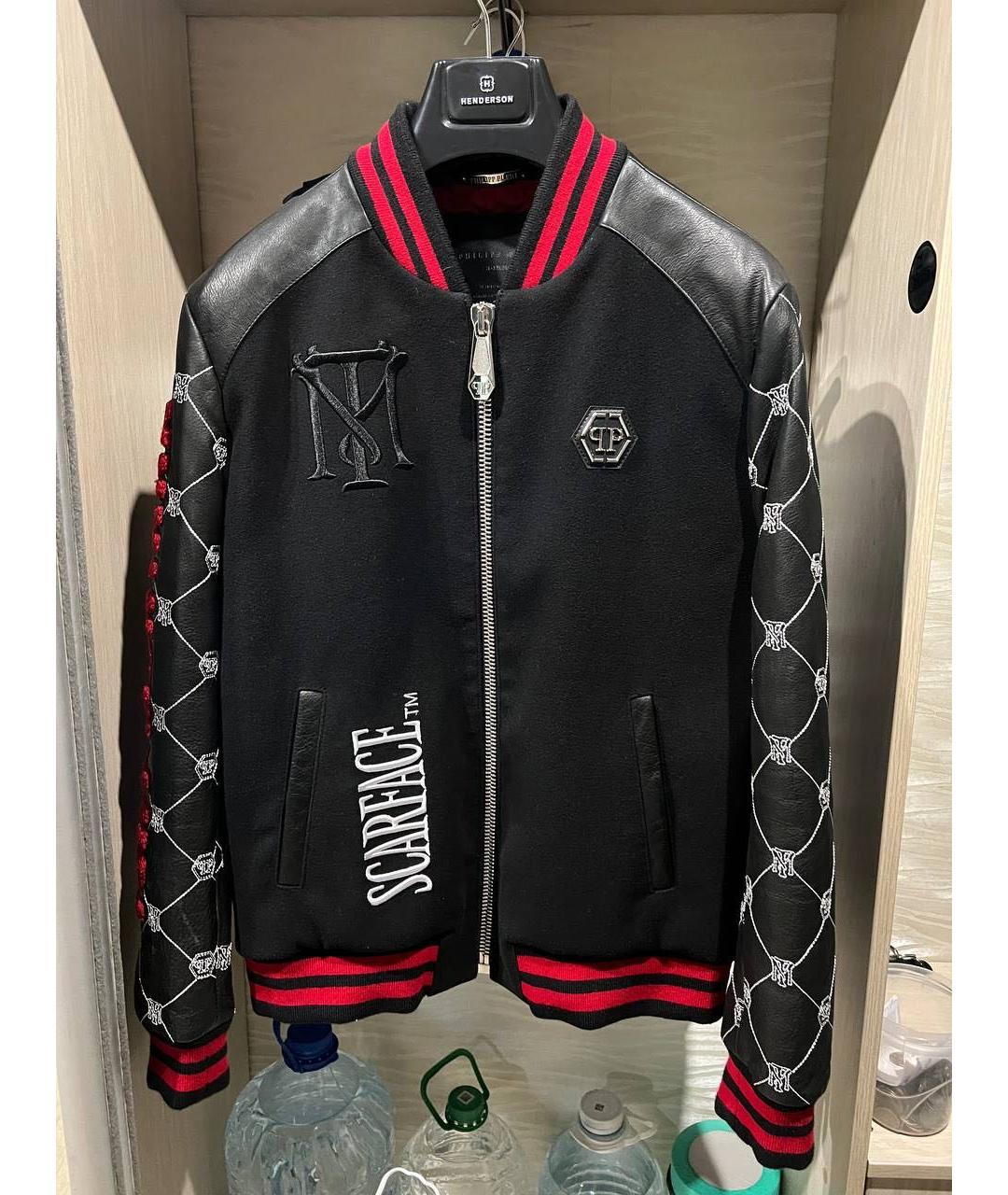 PHILIPP PLEIN Черная хлопковая куртка, фото 5