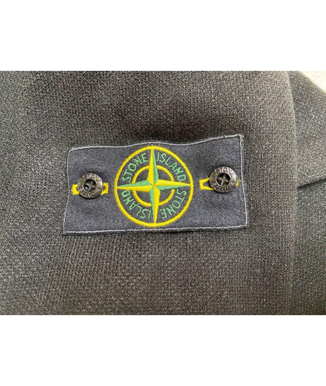 STONE ISLAND Черный шерстяной джемпер / свитер, фото 5