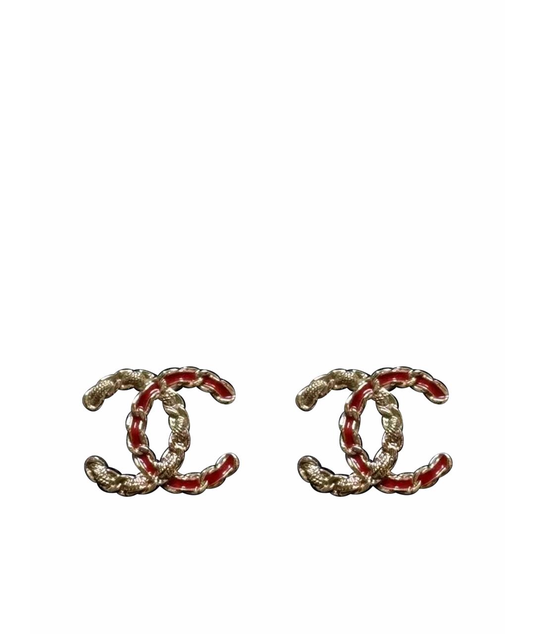 CHANEL Золотые серьги, фото 1