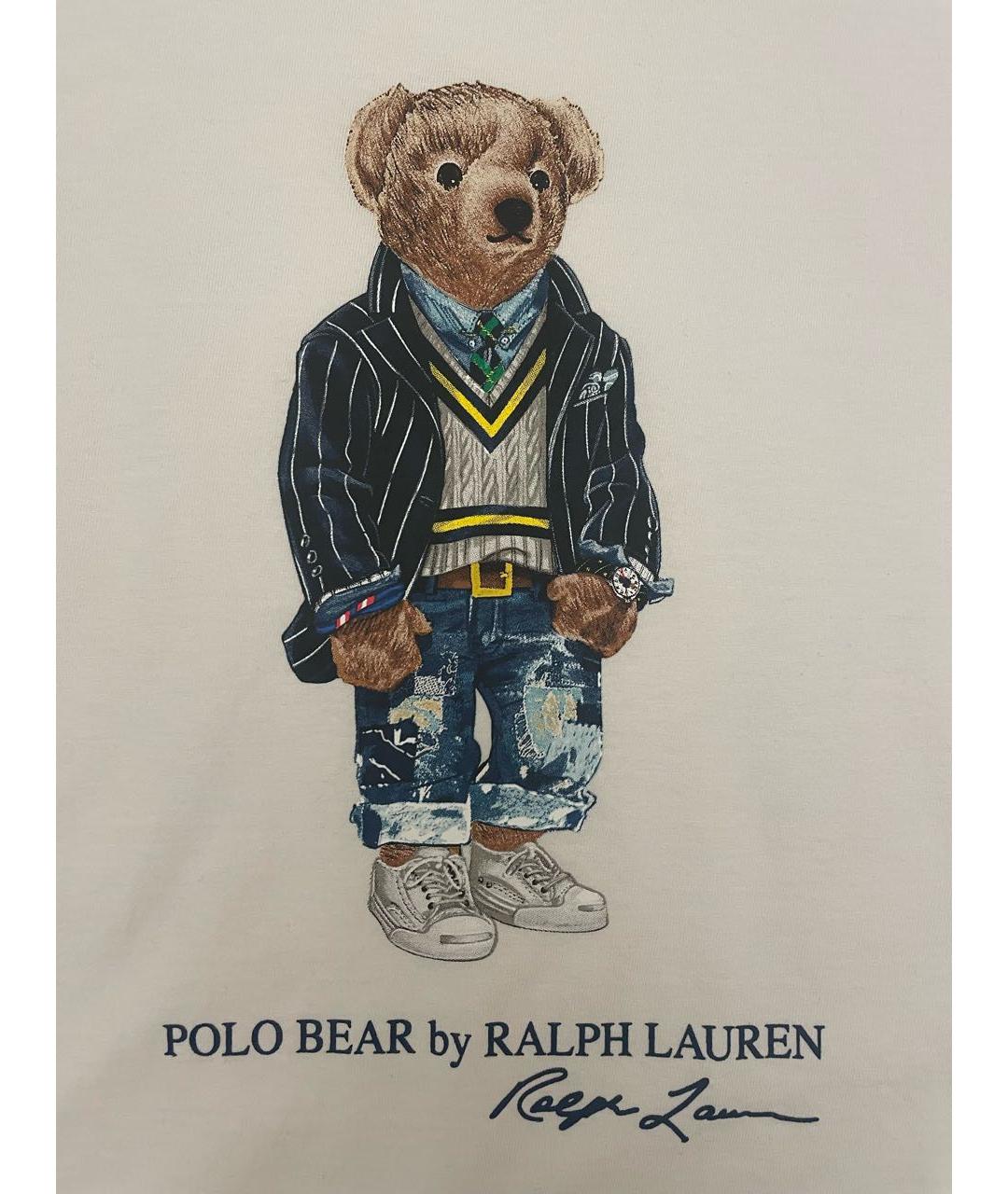 POLO RALPH LAUREN Белая хлопковая футболка, фото 4