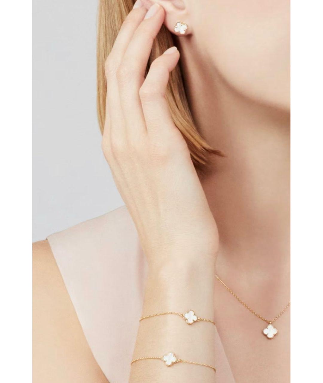 VAN CLEEF & ARPELS Белое колье из желтого золота, фото 3