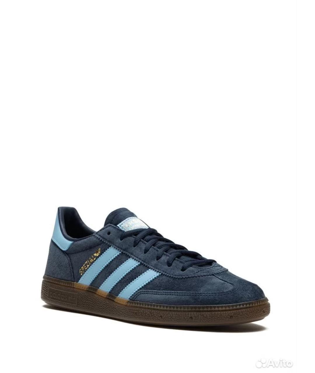 ADIDAS Темно-синие замшевые кеды, фото 2