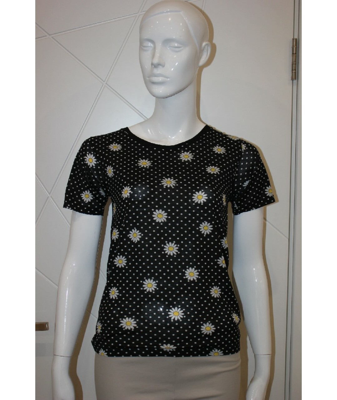 SAINT LAURENT Черная хлопковая футболка, фото 5