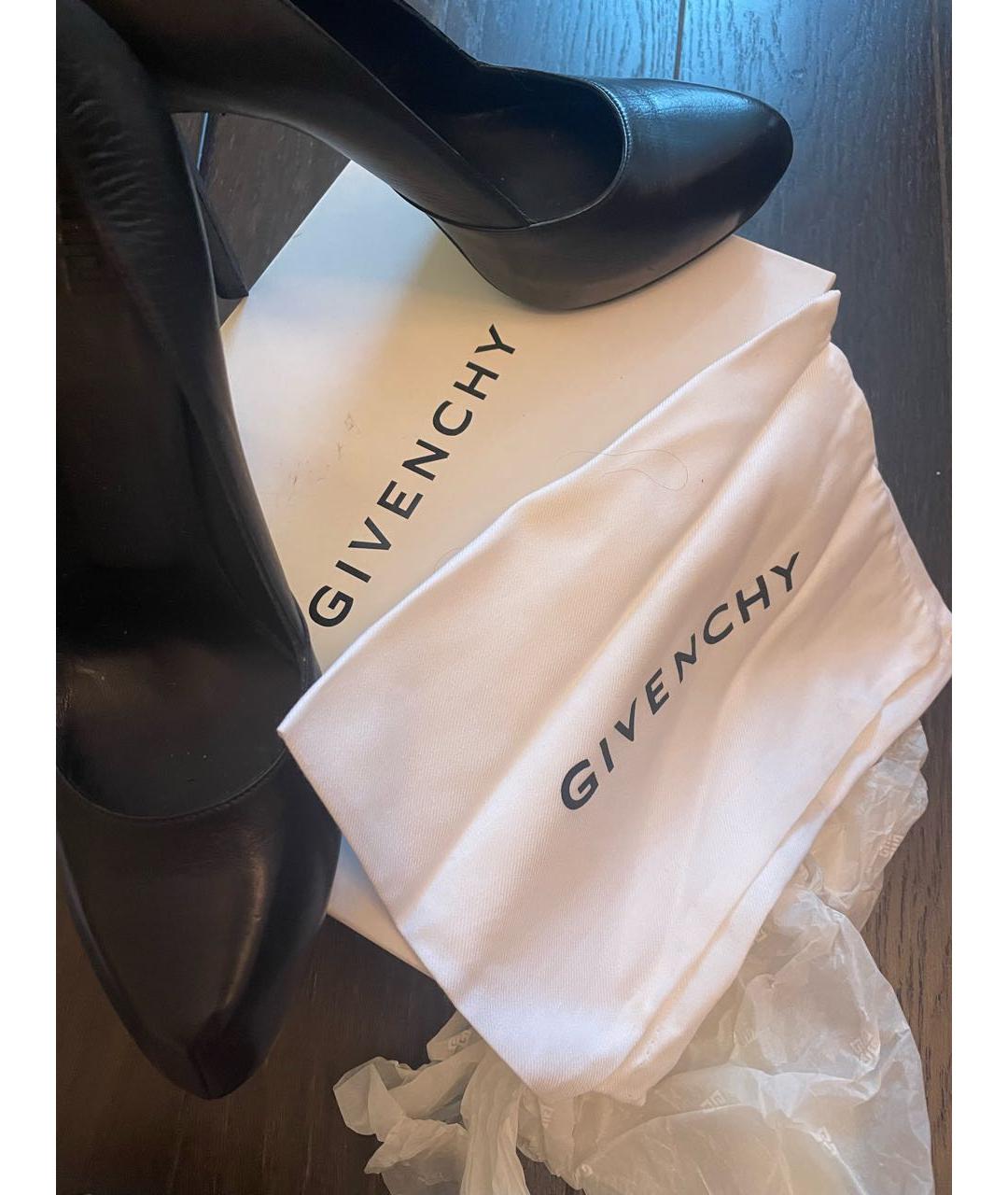 GIVENCHY Черные кожаные туфли, фото 7