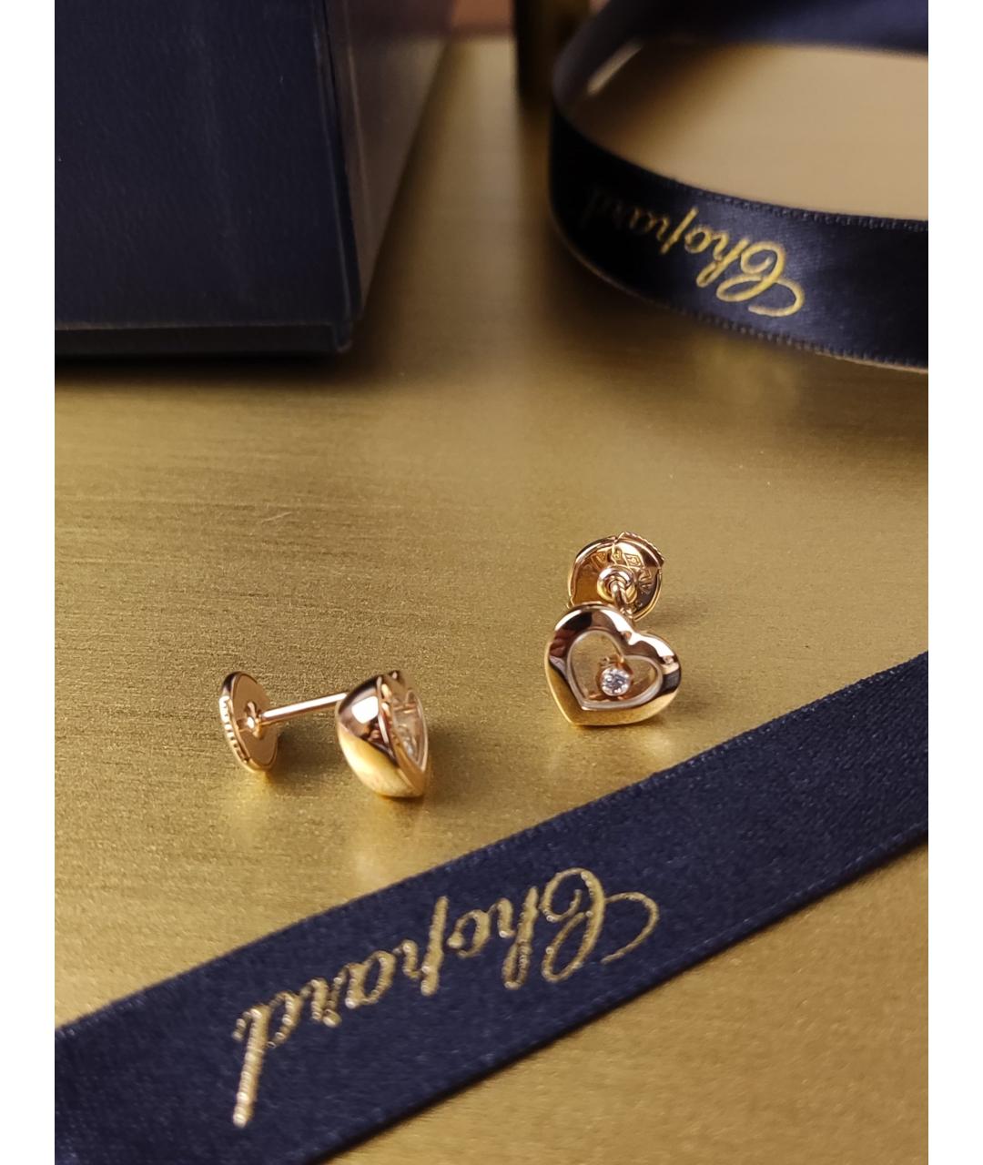 CHOPARD Золотые серьги из желтого золота, фото 5