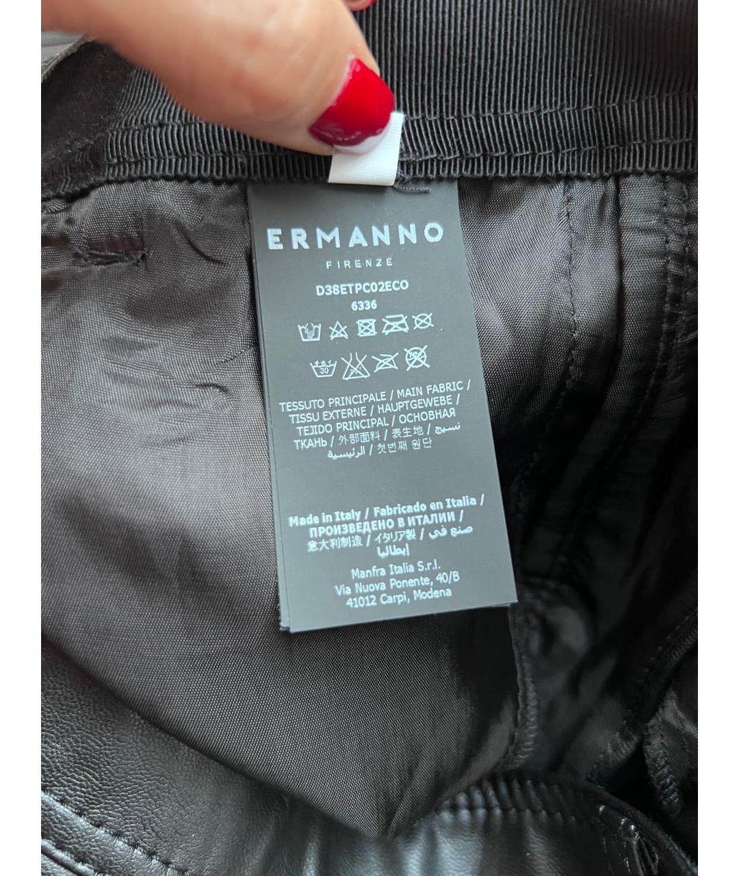 ERMANNO SCERVINO Черные шорты, фото 4